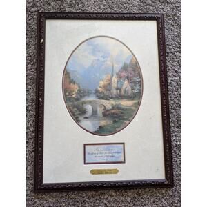 Thomas Kinkade The Mountain Chapel Authentic Limited Edition Framed